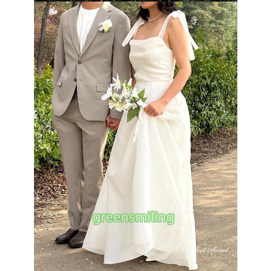 前撮りドレス ウェディングドレス ワンピース ノースリーブ 結婚式 二次会 楽天市場】前撮り ドレス ワンピース ノースリーブ ウェディング