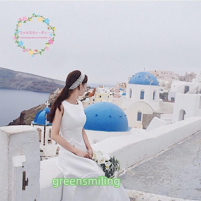 ウェディングドレス 二次会 花嫁 結婚式 Aライン マキシ丈