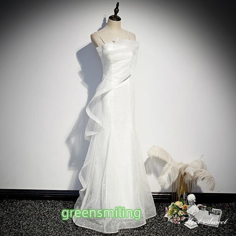 ウェディングドレス ウエディングドレス ロングドレス 二次会 結婚式 前撮り ブライダル 花嫁 マーメイドドレス キャミソール ノースリーブ 編み上げ | ブランド登録なし | 01