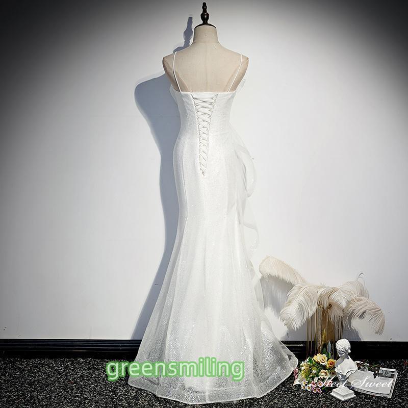 ウェディングドレス ウエディングドレス ロングドレス 二次会 結婚式 前撮り ブライダル 花嫁 マーメイドドレス キャミソール ノースリーブ 編み上げ | ブランド登録なし | 03
