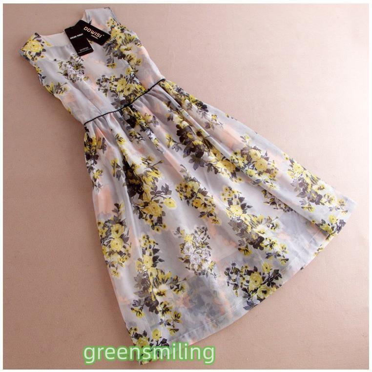 ノースリーブ ロング 膝丈 細身 韓国風 お嬢様 二次会