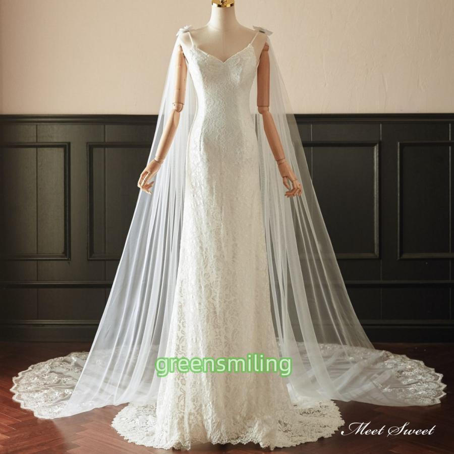 ショルダーベール ウェディングショール ウェディングケープ 結婚式 
