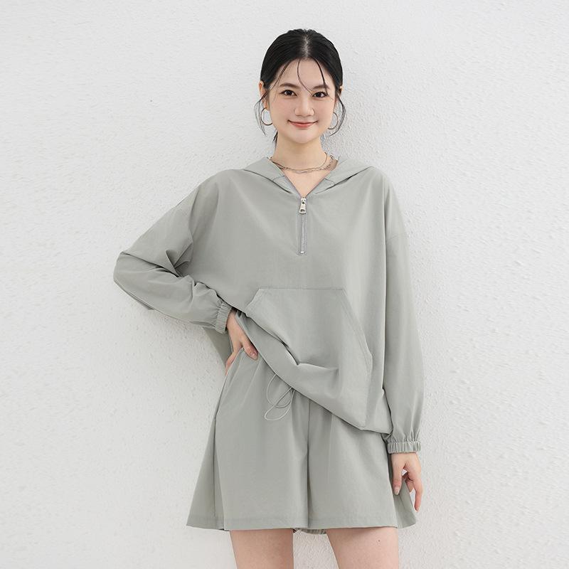 セットアップ レディース 日焼け防止服 2点セット 上下セット UVカット