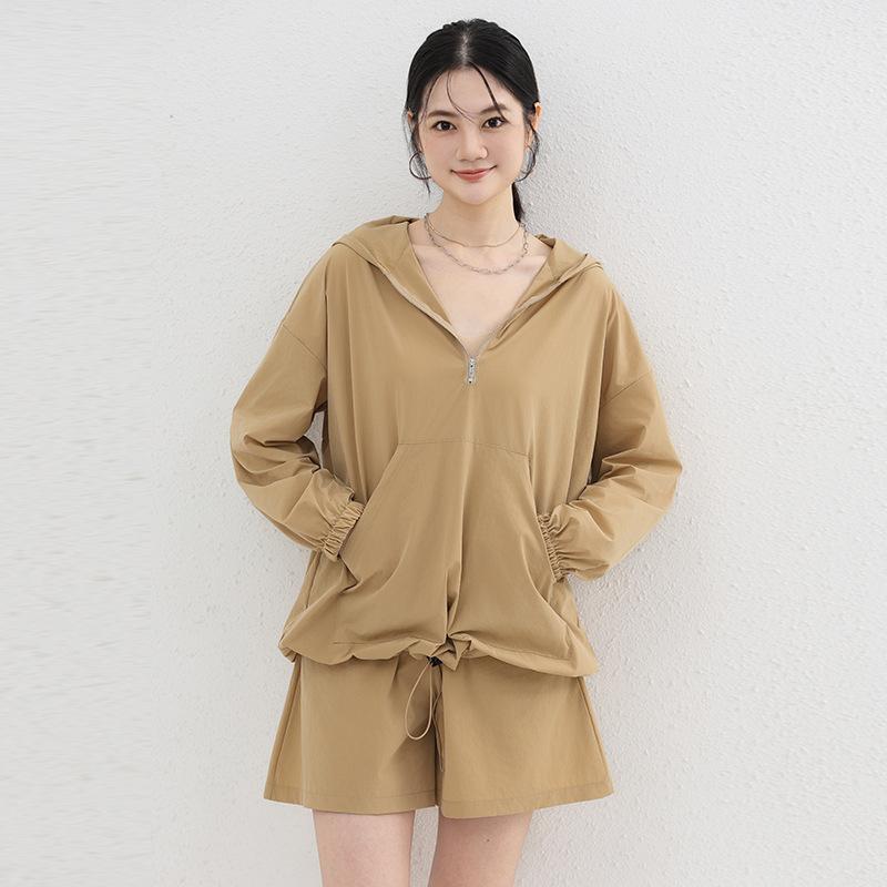 セットアップ レディース 日焼け防止服 2点セット 上下セット UVカット
