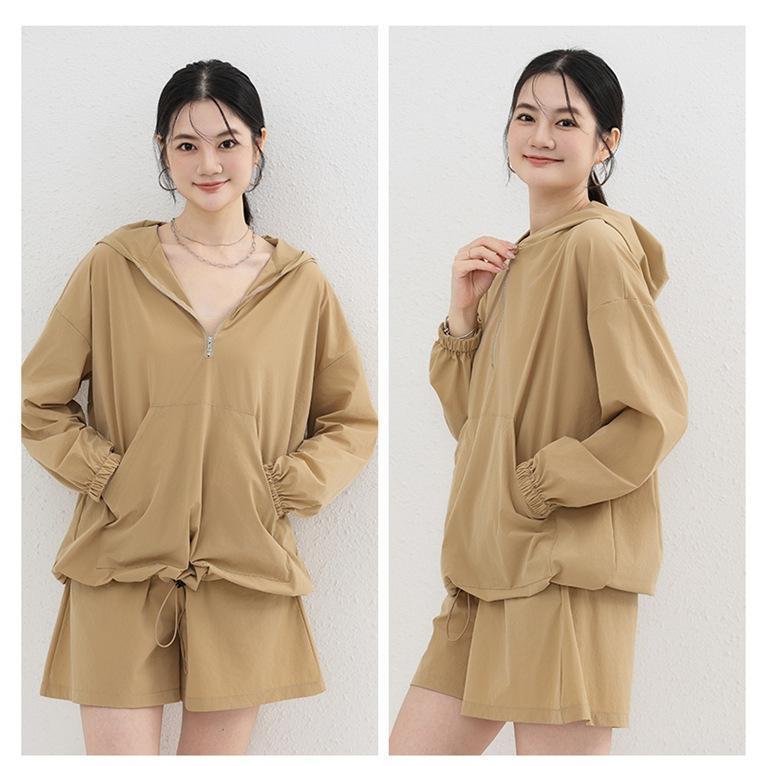 セットアップ レディース 日焼け防止服 2点セット 上下セット UVカット