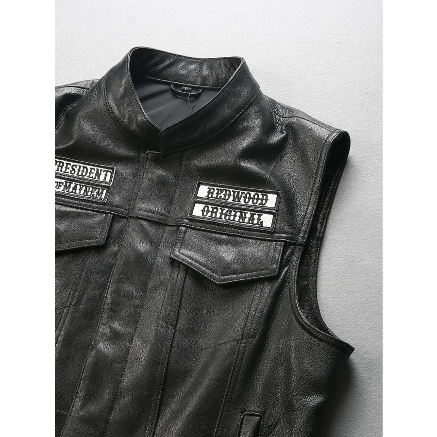 試着のみ⭐︎HARLEY-DAVIDSON牛革ライダースベスト ベージュLサイズ 本革ベスト メンズ 牛革 レザーベスト ライダースベスト S〜7XL対応