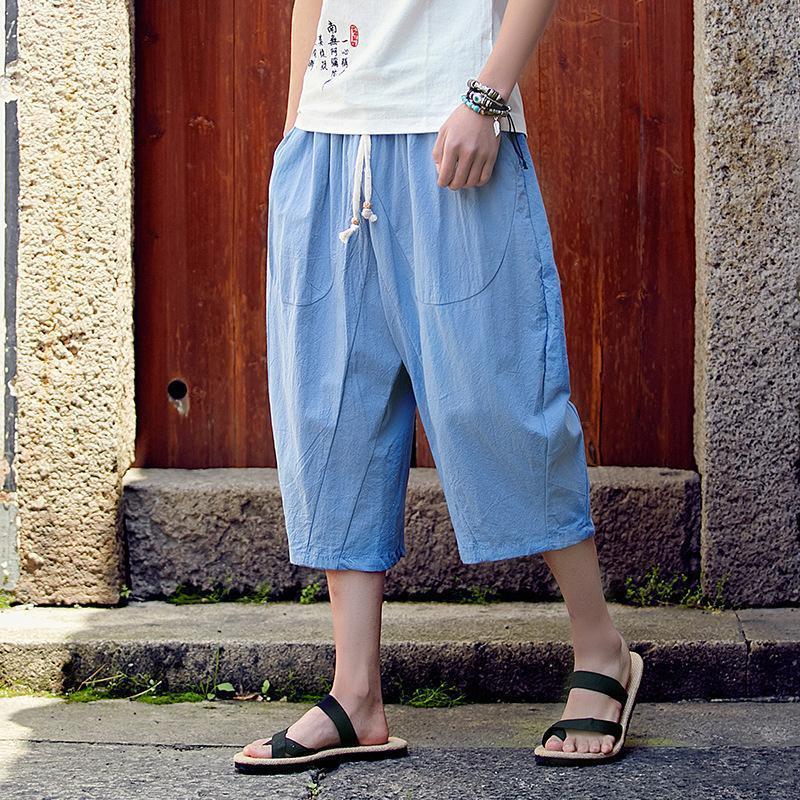サルエルパンツ アラジンパンツ ハーフパンツ メンズ ワイドパンツ