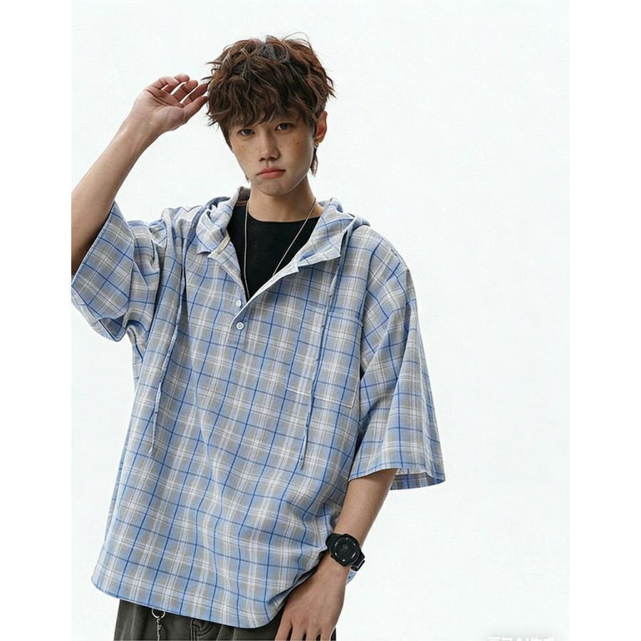 半袖パーカー メンズ 半袖 薄手 フード付きtシャツ プルオーバー