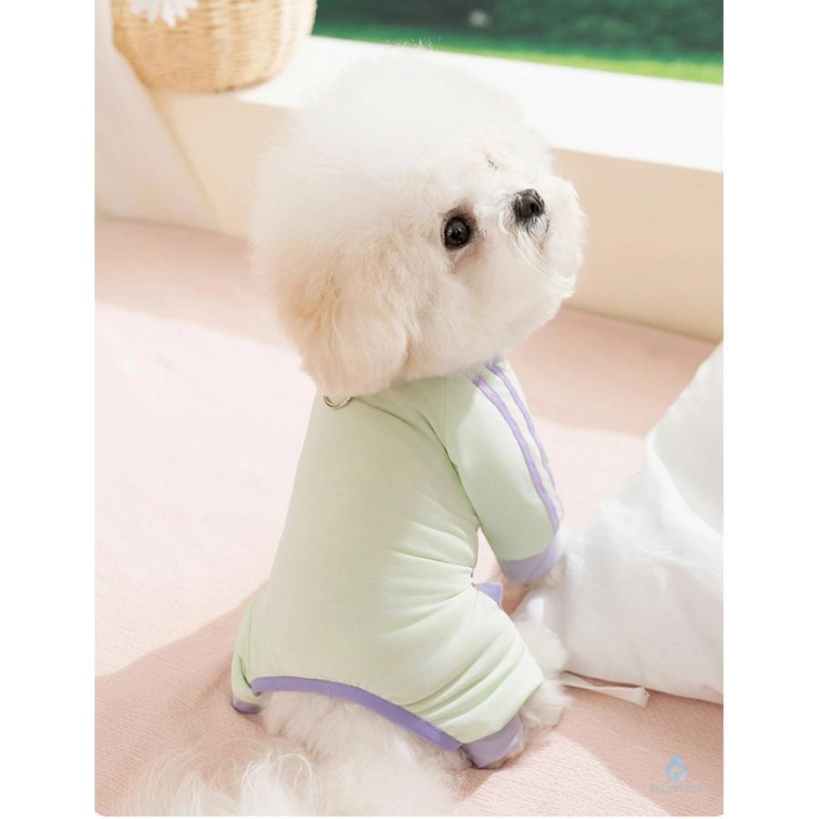 犬服 猫服 春夏 ロンパース つなぎ ひんやり 犬 接触冷感 通気性 洋服