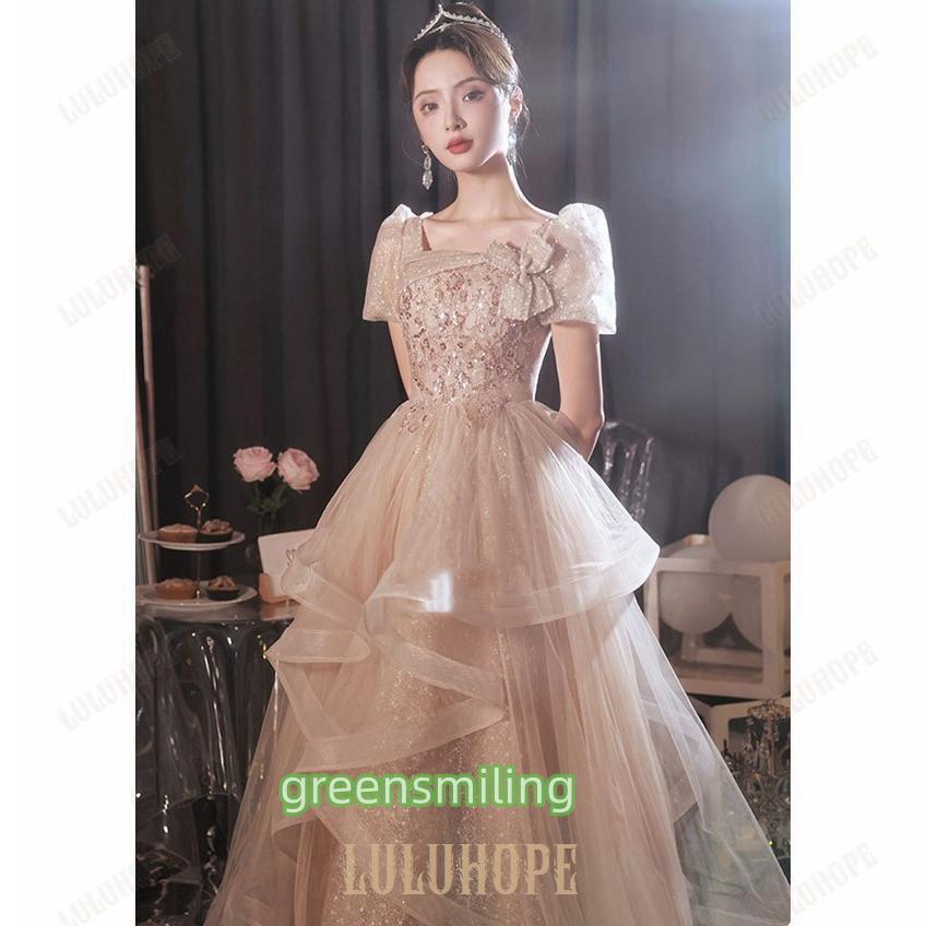 ドレス 大人 ピアノ発表会 演奏会 結婚式 袖付き 大きいサイズ