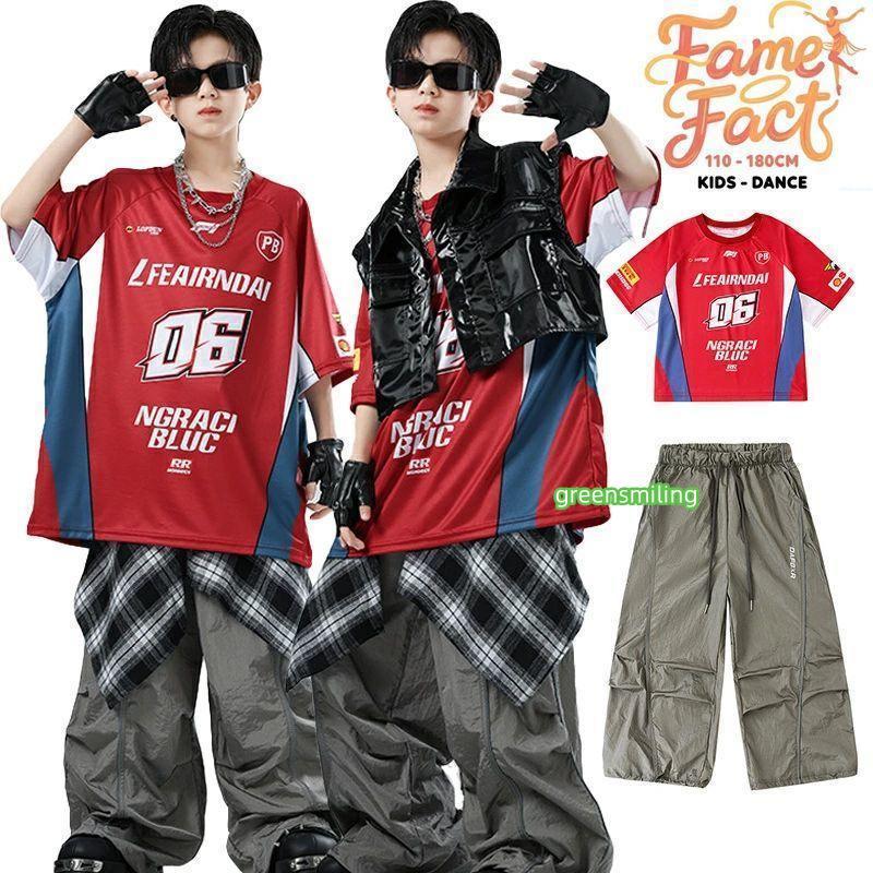 キッズダンス衣装 ストリート系 上下セット ヒップホップ風 オーバー