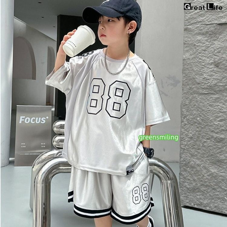 黒 シルバー かっこいい セットアップ バスケットボールユニフォーム