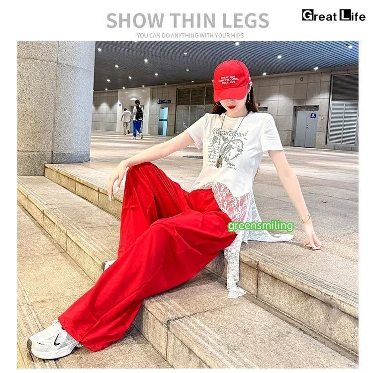 韓国 白 赤 演出服 ヒップホップ ダンス衣装 セットアップ 大人