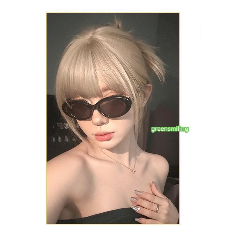 ウィッグ ロング ストレート 前髪あり 前髪ぱっつん フルウィッグ ロングウィッグ 可愛い コスレ ロリータ ゴスロリ 原宿 レディース コスチュームの画像