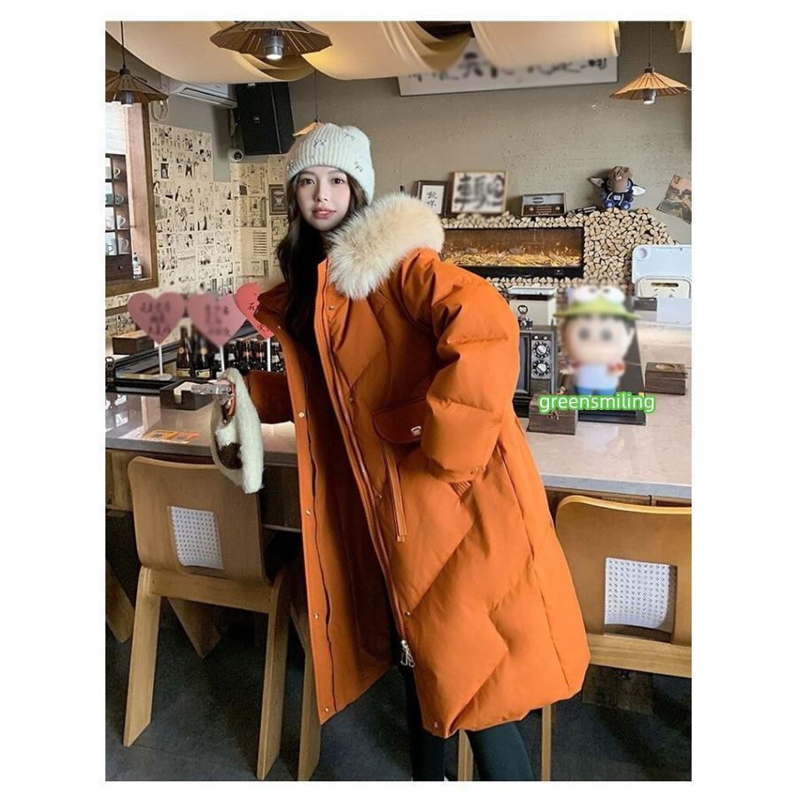 ダウンコート レディース 85%ダウン フード付き ロングコート 冬用