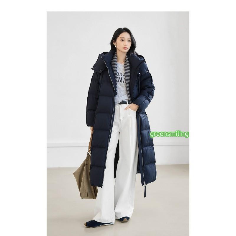 ダウンコート ふわふわ ロング レディース 冬用  保温 おしゃれ 暖かい 軽量 暖かい 外套 防寒 ダウンジャケット グレー ブラック ネイビー ピンクの画像