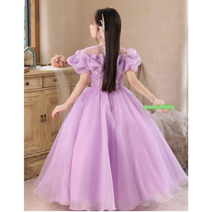 ドレス ラベンダーロングドレス 150cm 発表会 ドレス ラベンダーロングドレス 150cm 発表会