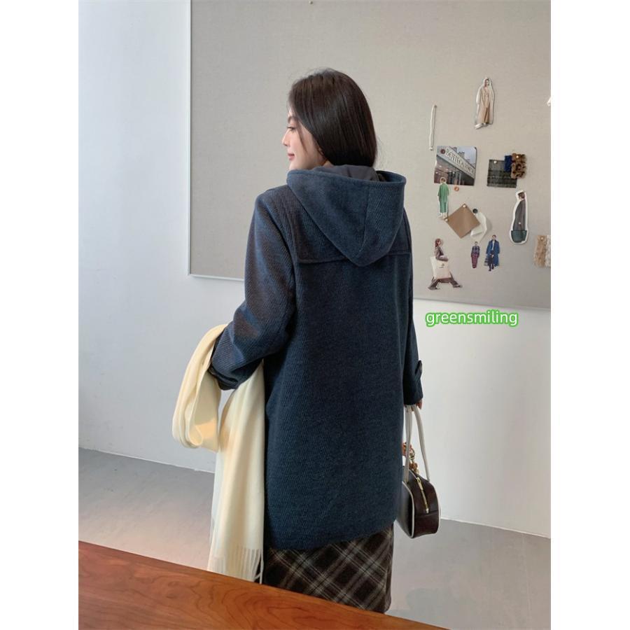 ダッフルコート レディース 大きいサイズ スクールコート フード付き