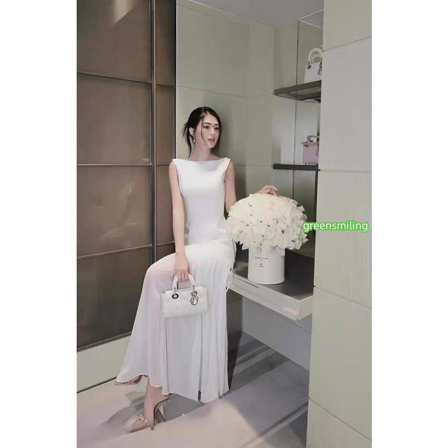 ドレス ノースリーブ 大人 ピアノ 発表会 ロングドレス 演奏会 演奏会