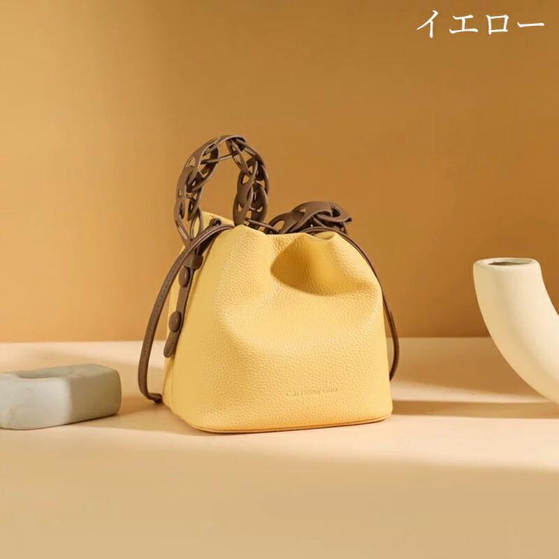 本革 バケツ型 バッグ キューブバッグ レディース 小さめ ショルダー