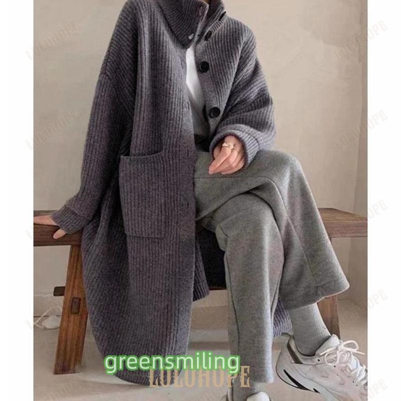 ロングニットカーディガン 厚手レディース : Green Smiling - 通販