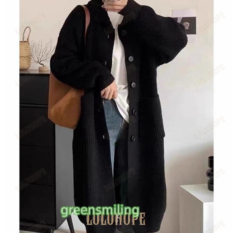 ロングニットカーディガン 厚手レディース : Green Smiling - 通販