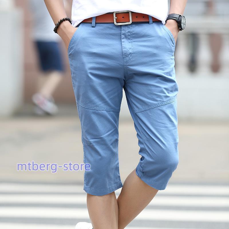 綿クロップドパンツ メンズ 七部丈 7分 アンクル 夏 おしゃれ 50代 40