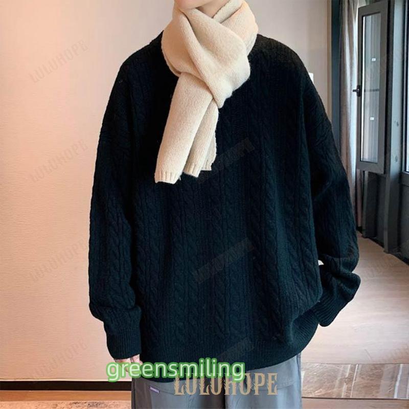 長袖 ケーブルニット 贈り物 ニット グレー 総編み キャメル ブラック