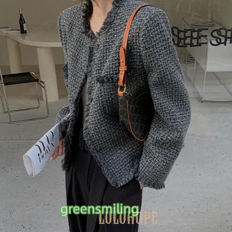 ツイードジャケット レディース ジャケット ツイード ショート丈