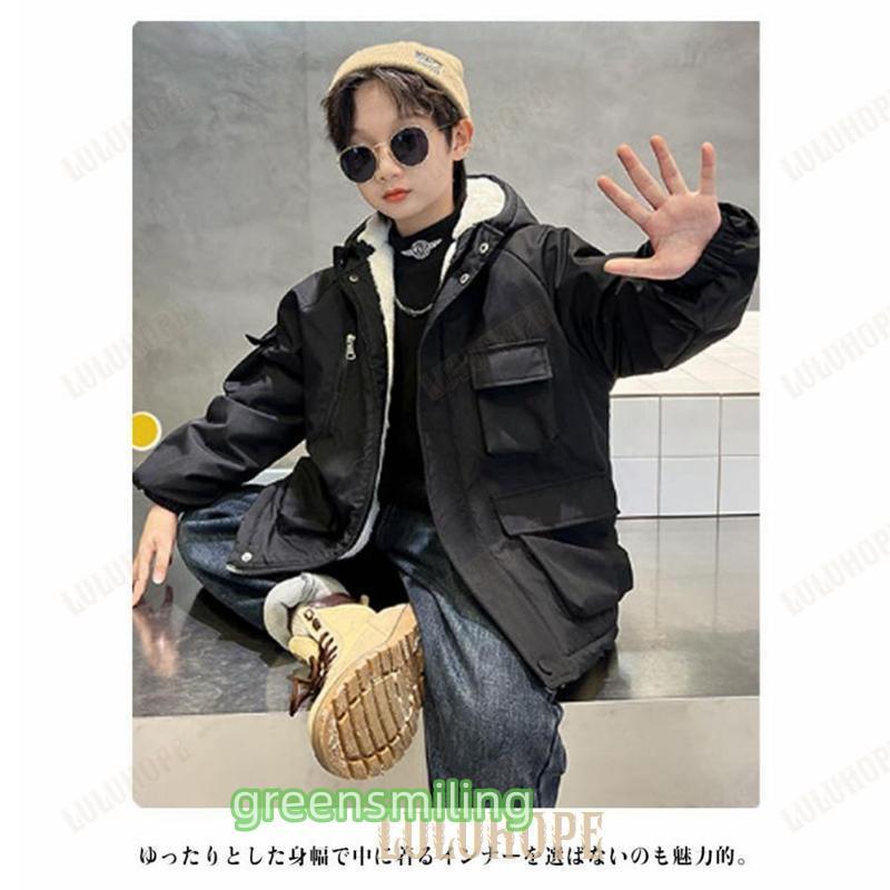 マウンテンパーカー キッズ 中綿コート フード付き アウター あったか