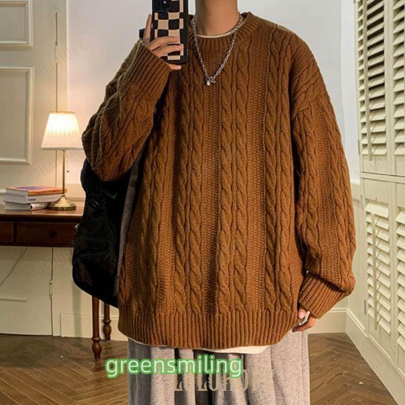 【美品】PXG メンズゴルフウエア　セーター長袖ニット　ブラウンM メンズ】 MOCO モコ メンズ ゴルフ ゴルフウェア クルーネックニット