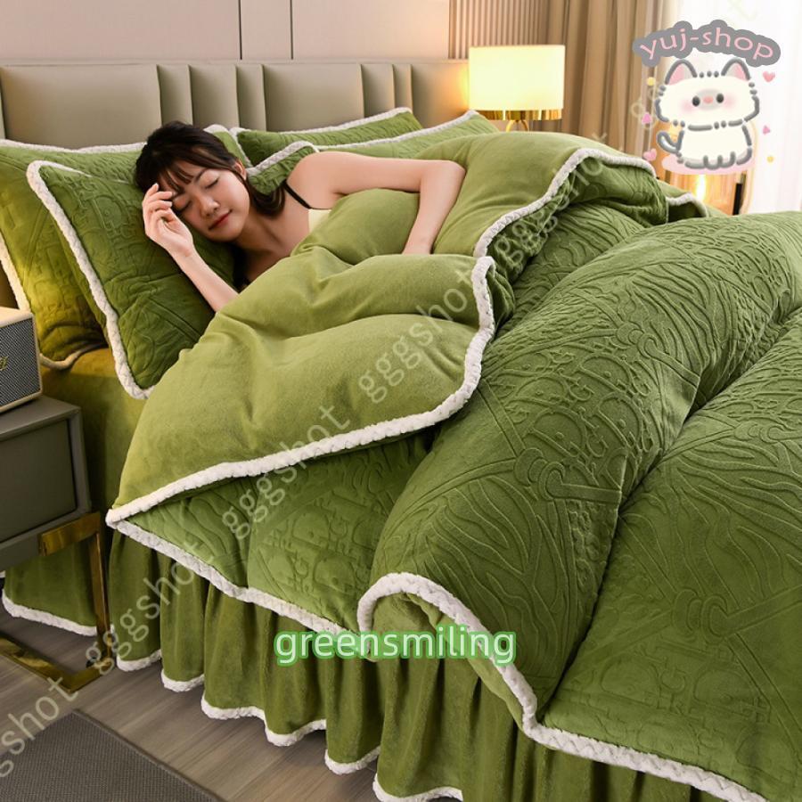 ☆mari☆ 2点おまとめ スカート・ヘッドカバー 姫系 布団カバー 寝具カバーセット 3点 4点 北欧風 ベッドスカート