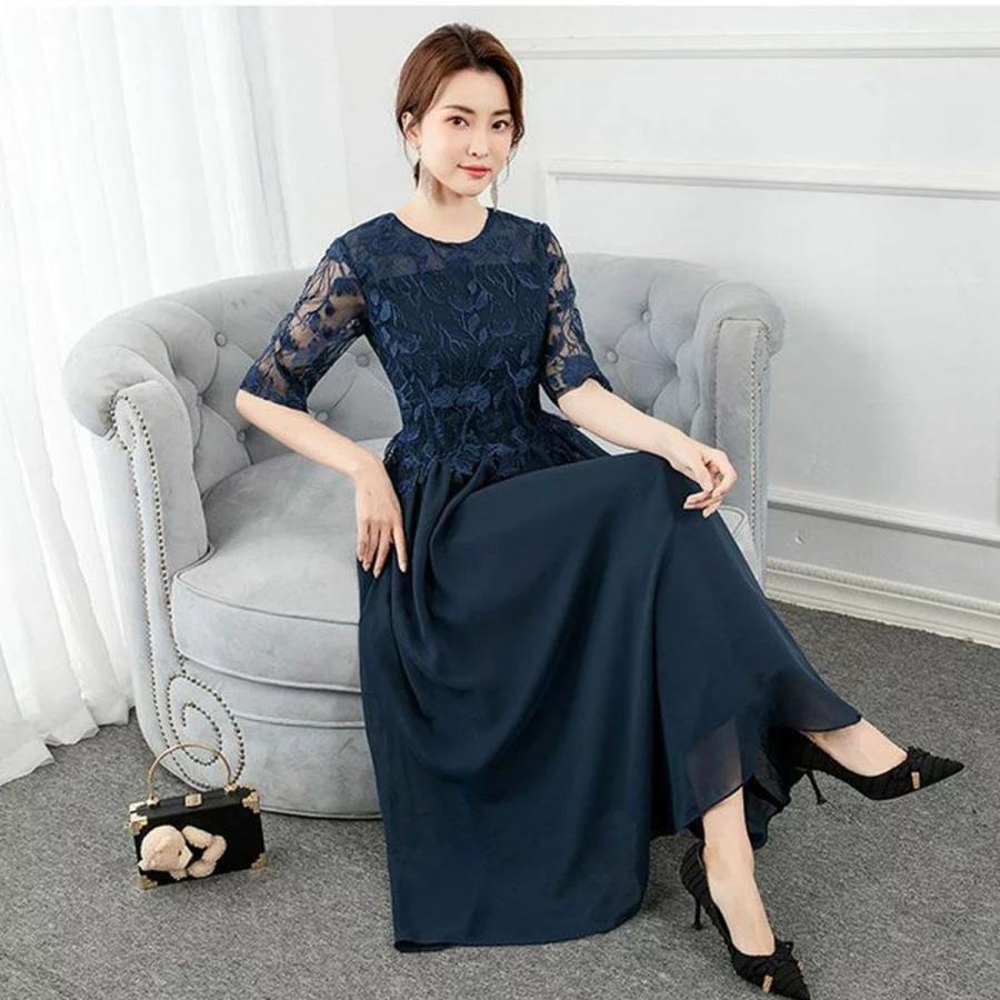 パーティードレス 結婚式 ワンピース ドレス 体型カバー 20代 30代