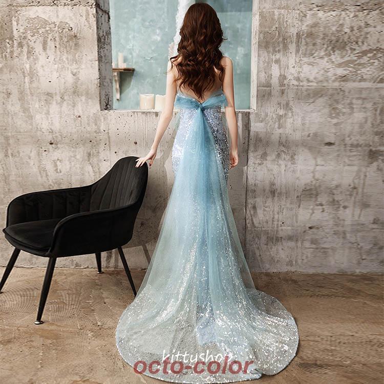 クリスマス特価！キラキラホワイト刺繍レースノースリーブマーメイドドレスステージ クリスマス特価！キラキラホワイト刺繍レースノースリーブマーメイド