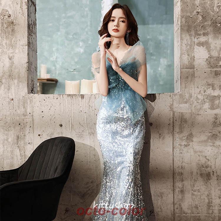 パーティードレス マーメイドドレス イブニングドレス タイト