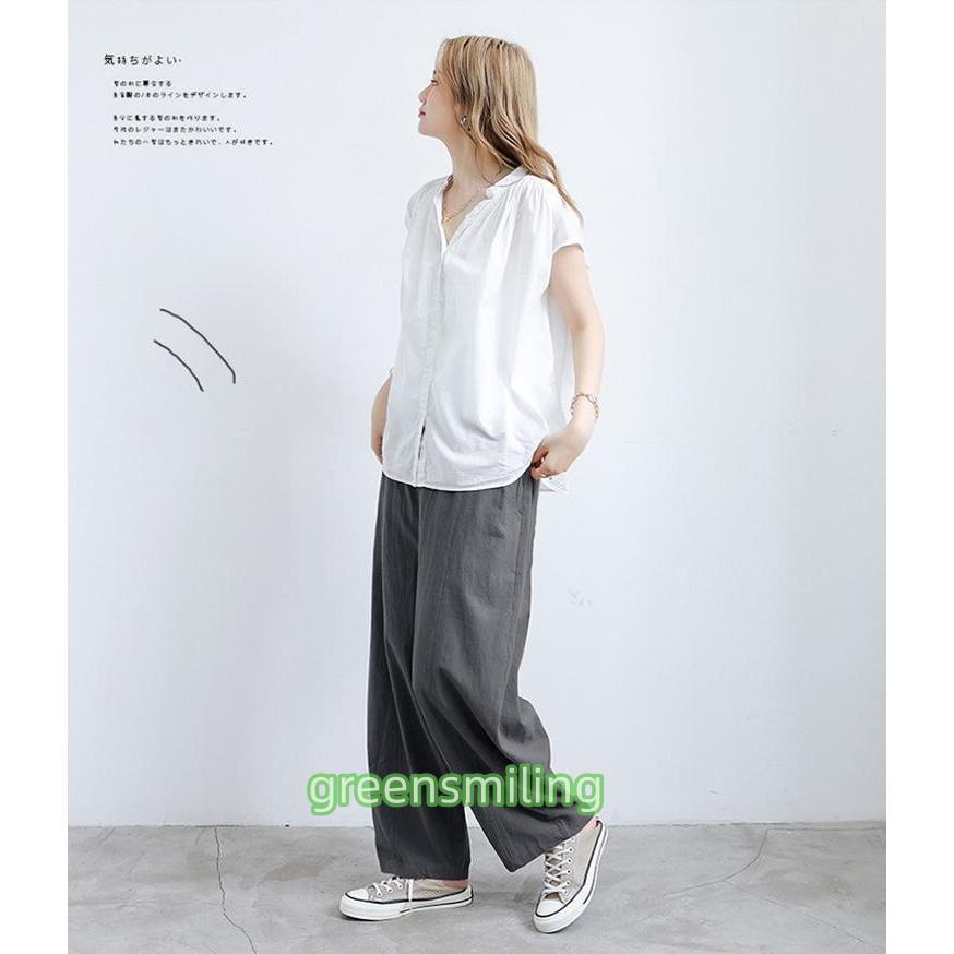 ワイドパンツ レディース イージーパンツ ガウチョ 夏