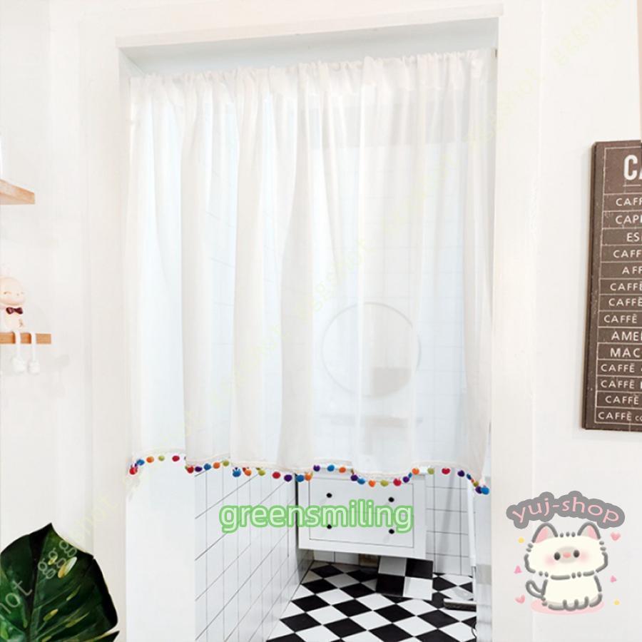 北欧柄　のれん　目隠し　カフェカーテン シンプルインテリア　格子柄　グレー のれん 暖簾 おしゃれ カーテン 間仕切り 仕切りカーテン 目隠し