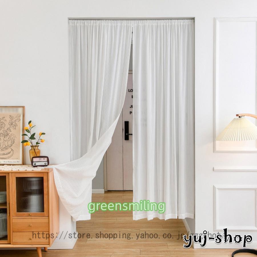 ナチュラルコットン♪間仕切りカフェカーテン リボン付きクリップ付き♪150cm丈 ナチュラルコットン♪間仕切りカフェカーテン リボン付きクリップ付き