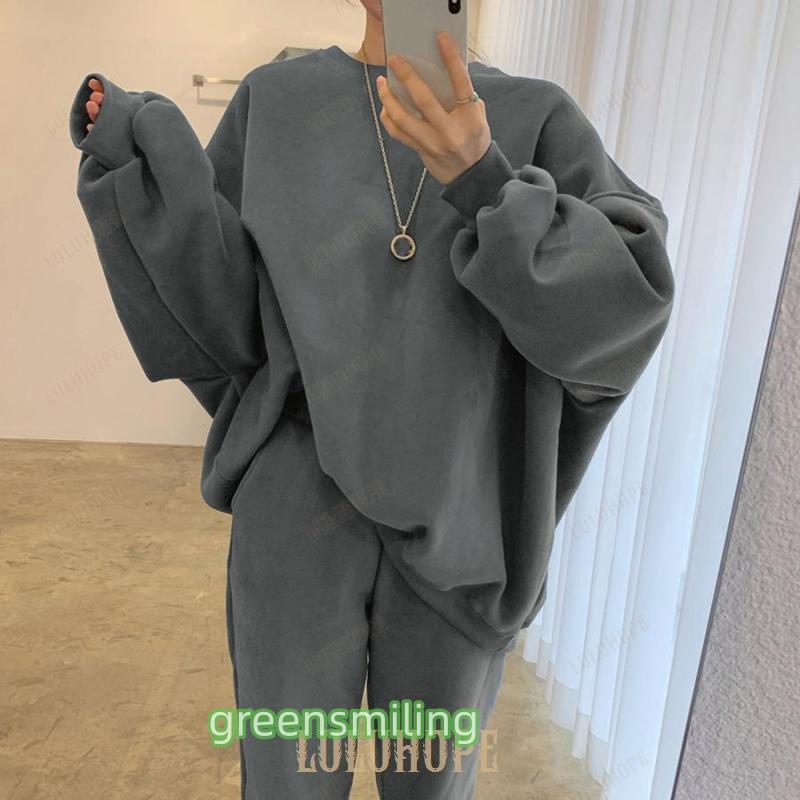 正規品♡裏起毛♡裏毛上下セット♡スウェットロゴ♡グレー 裏起毛 スウェット 上下 レディース セットアップ 2点セット 秋冬 長袖