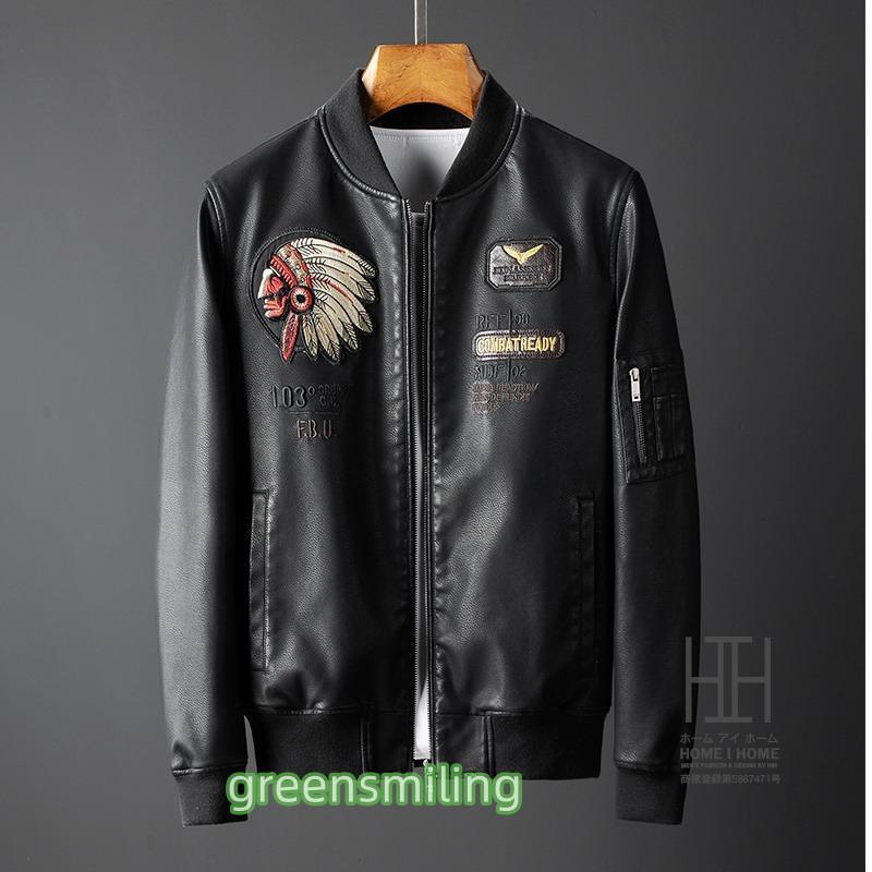 革ジャン メンズ 赤 おしゃれ 大きいサイズ レザージャケット