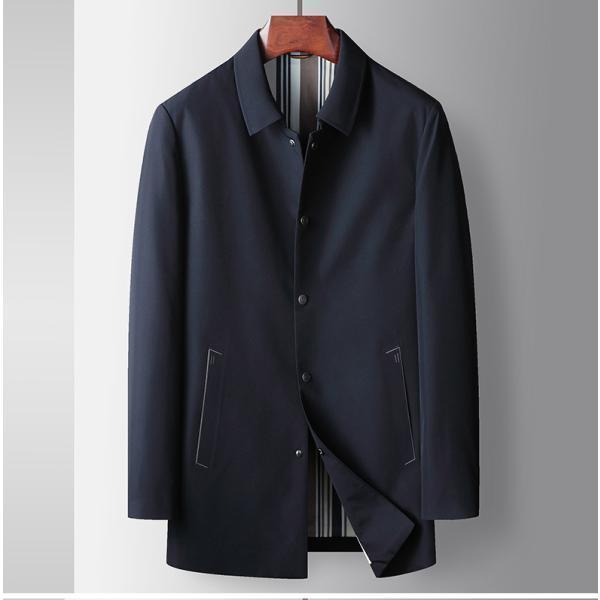 ビジネスコート ステンカラーコート アウター スナップボタン メンズ メンズコート ミドル丈 無地 シンプル 通勤 カジュアル ビジネス 上質 秋服物 ビジネスコート ステンカラーコート アウター メンズ スナップボタン