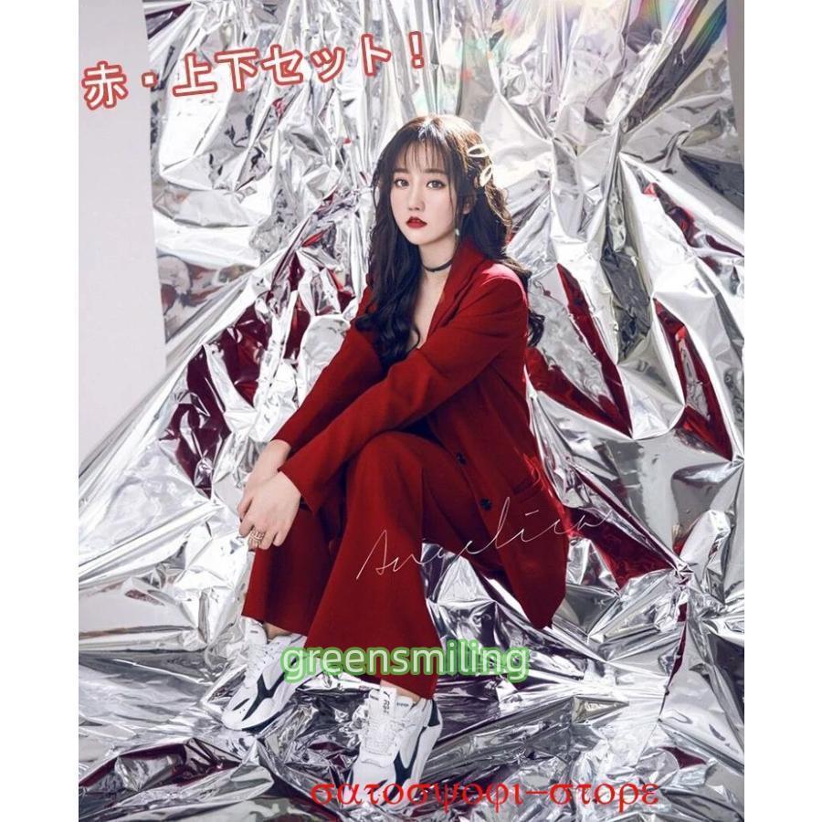 韓国 ダンス衣装 赤 セットアップ レディース ダンススーツ 韓国 ダンス衣装 赤 セットアップ レディース ダンススーツ