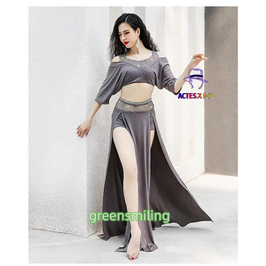 ベリーダンス衣装 セット衣装 スパンコール 発表会 衣装 可愛い ベリー