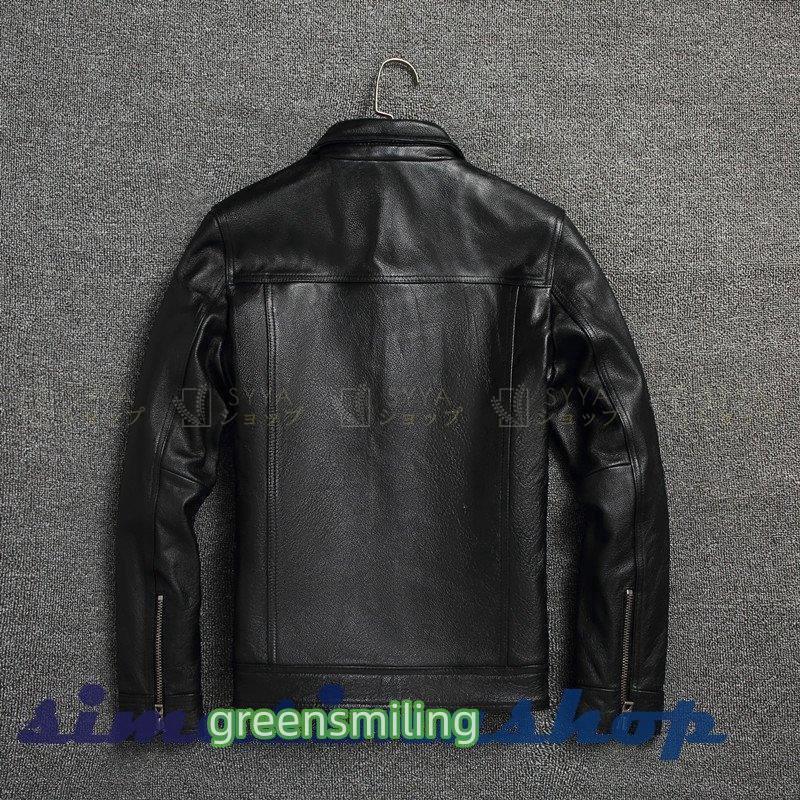 新品 革ジャン 本革 牛革 ライダースジャケット レザージャケット