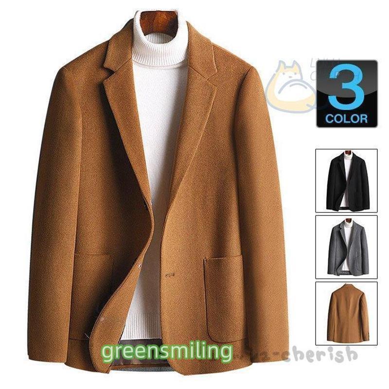 テーラードジャケット メンズ 冬 ジャケット ウール コート ボタン