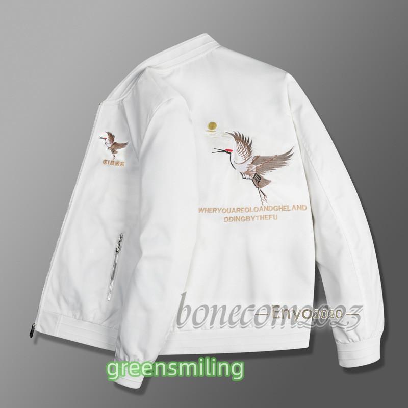 ジャケット メンズ 刺繍 フライトジャケット MA-1 龍 鶴 ブルゾン 秋物 ジャンパー 秋服 スタジャン ライトアウター カジュアル アウター ジャケット メンズ 刺繍 フライトジャケット MA- 龍 鶴 ブルゾン 秋物