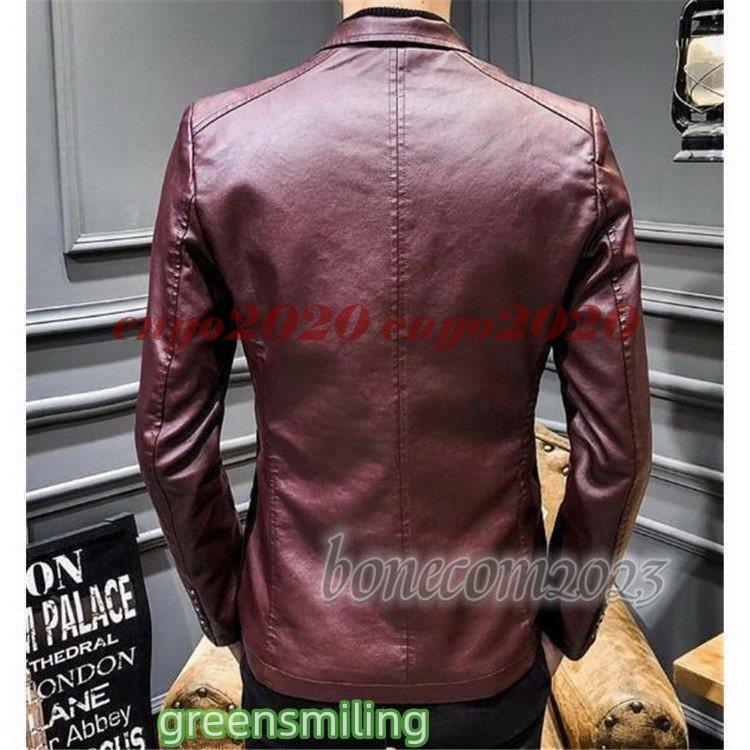 メンズ ライダースジャケット テーラードジャケット レザー 革ジャン