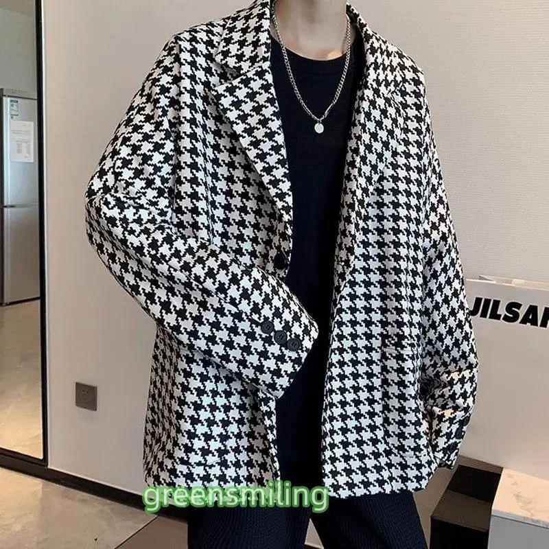 テーラードジャケット メンズ ブレザー チェック柄 長袖ビジネススーツ