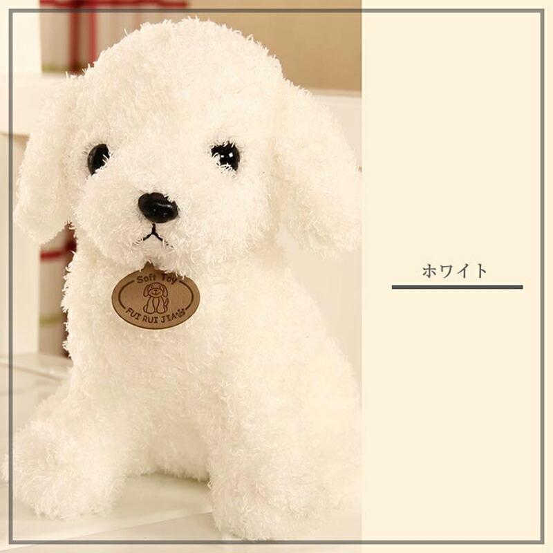 犬のぬいぐるみ Bobby ホワイト Witney リアル 犬 いぬ イヌ ぬいぐるみ リアルなテディ犬 ラッキーパピー 犬