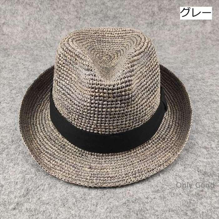 【美品】カミラフカ kamilavka ラフィアハット 日本製 パナマハット パナマ帽 麦わら帽子 ラフィアハット 大きいサイズ 59~60CM 夏用帽子
